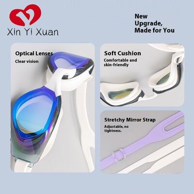 Professional swimming goggles, featuring anti-fog, waterproof and UV protection functions, are stylish and beautiful, and very comfortable to wear