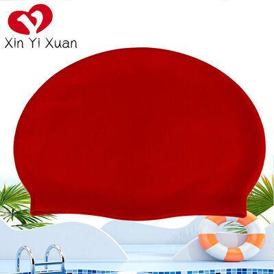 Customized swimming caps by the manufacturer. Outdoor cross-border products from Amazon for both men and women. Silicone swimming accessories for snorkeling and hair protection. 55 grams in weight.
