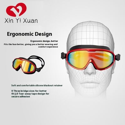 Professional nearsighted swimming goggles. Adult large-frame silicone anti-fog swimming glasses. Waterproof protective goggles. Customized swimming goggles for both men and women.