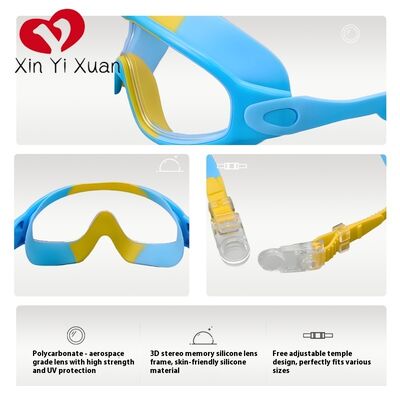 Anti Leaking Children's Swimming Goggles Big Frame Swimming Goggles With Silicone Earplugs
