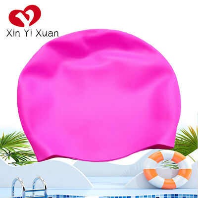 60g Comfortable Swimming Cap Water Protective Fall Resistance silicone swimming cap