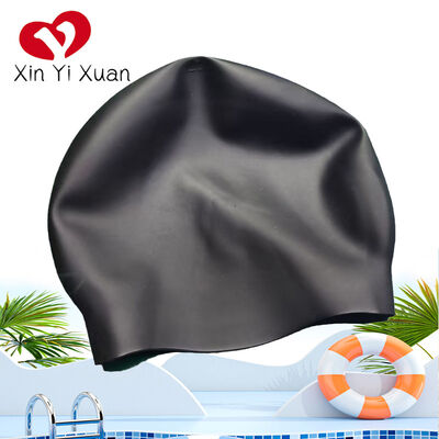 60g Comfortable Swimming Cap Water Protective Fall Resistance silicone swimming cap