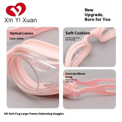 Factory direct sale. Children's swimming goggles. New cross-border waterproof and anti-fog swimming glasses. Silicone swimming goggles available for processing and customization for both men and women