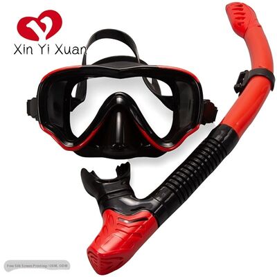 Snorkel Set Adults Snorkeling Gear Anti-Fog Panoramic View Swim Mask Dry Top Snorkel Kit with Carry Bag for Snorkeling Scuba Diving Swimming Travel