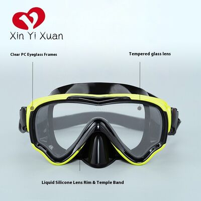Child diving Mask with Nose Cover for Kids Youth 3-15, Anti-Shattered Lens，exclusive Anti Fog Max coating for a clear view