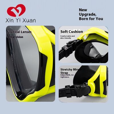 Child diving Mask with Nose Cover for Kids Youth 3-15, Anti-Shattered Lens，exclusive Anti Fog Max coating for a clear view