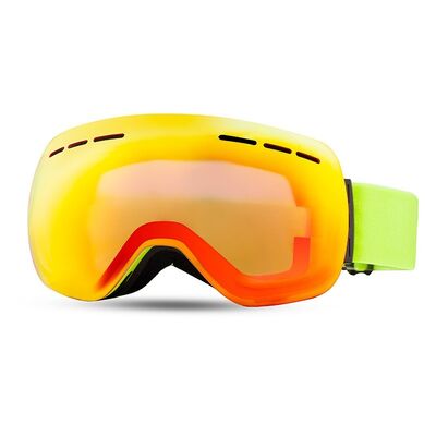 Unisex Large Spherical Magnetic Ski Goggles with Double Anti-Fog for Outdoor Snowboarding
