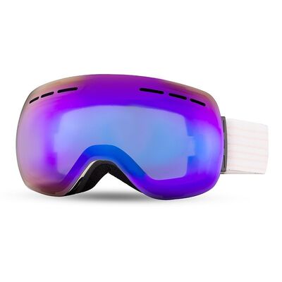 Unisex Large Spherical Magnetic Ski Goggles with Double Anti-Fog for Outdoor Snowboarding