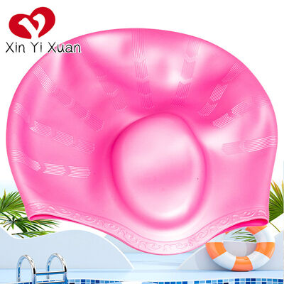 Ladies Swimming Hats Moisture Proof Ear Protection Long Hair Swimming Cap No Odor