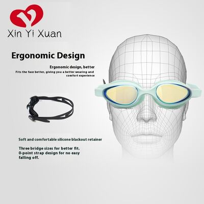 Adult silicone swimming goggles - suitable for both men and women. Electroplated, high-definition, water-resistant and anti-fog silicone swimming goggles. Factory custom-made with stock available.