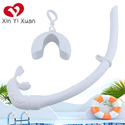 Wholesale flexible and portable soft rollable tube with hard shell for pipe clamps. Adult silicone swimming, floating, diving and wet breathing tube.