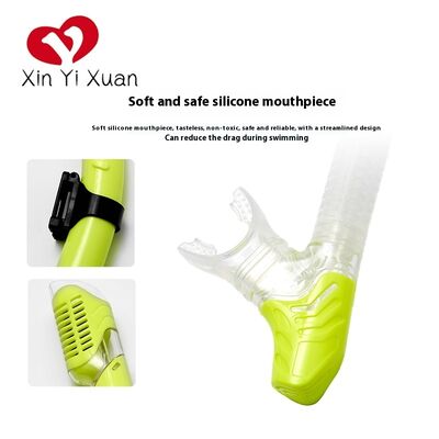 Full Dry Snorkel Mask Silicone Scuba Mask With Camera Mount Tempered Glass