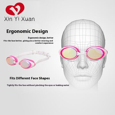 New custom-made swimming goggles - high-definition waterproof and anti-fog large-frame silicone integrated earplugs for both men and women, suitable for cross-border outdoor swimming.