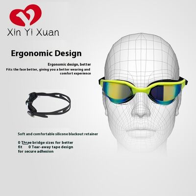 New adult swimming goggles - Cross-border silicone integrated bridge swimming goggles - Anti-fog and waterproof - Customized for men and women by the manufacturer
