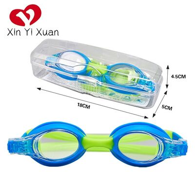 Cross-border new-style children's silicone swimming goggles. E-commerce products available for both men and women, with high-definition waterproof and anti-fog features. Customized swimming goggles by