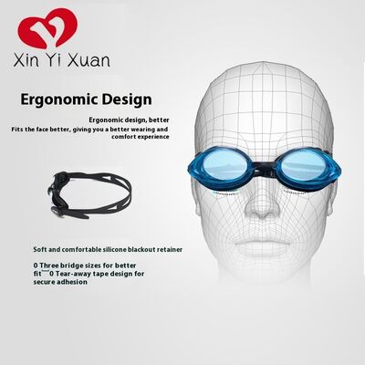 Adult swimming goggles - Silicone anti-fog swimming goggles - Professional swimming equipment - Customized by the manufacturer - Suitable for both men and women