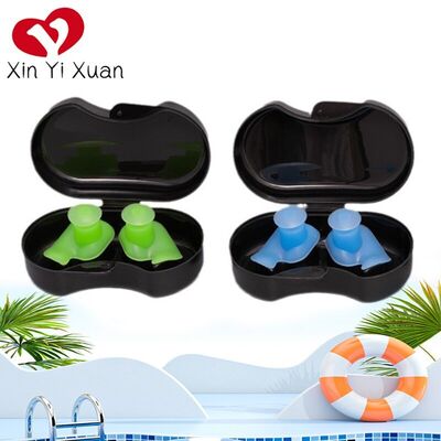 【Waterproof and Noise-Blocking】Rotating Silicone Earplug Case: Multiple colors available + Portable Storage, Suitable for Swimming / Bathing