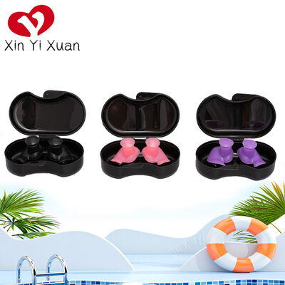 【Waterproof and Noise-Blocking】Rotating Silicone Earplug Case: Multiple colors available + Portable Storage, Suitable for Swimming / Bathing