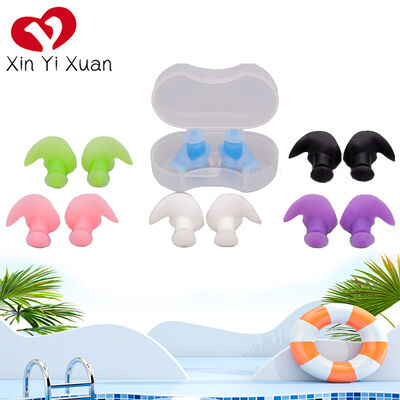【Waterproof and Noise-Blocking】Rotating Silicone Earplug Case: Multiple colors available + Portable Storage, Suitable for Swimming / Bathing