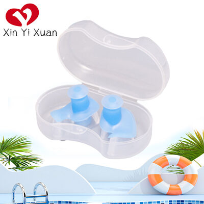 【Waterproof and Noise-Blocking】Rotating Silicone Earplug Case: Multiple colors available + Portable Storage, Suitable for Swimming / Bathing