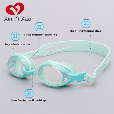 Cross-border new style adult silicone swimming goggles. E-commerce products available for both men and women. High-definition waterproof and anti-fog. Customized swimming goggles by the manufacturer.