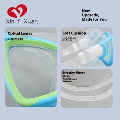Submarine mask for adults, large frame, suitable for European and American people with myopia. Manufacturer of floating diving mask. Anti-fog silicone. Factory custom OEM/ODM diving mask.