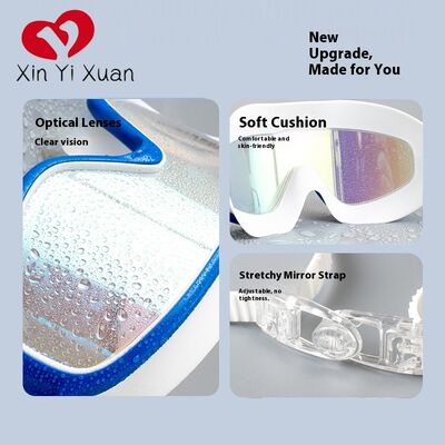 New men's and women's custom-made ODM/OEM swimming glasses - Adult high-definition large-frame silicone anti-fog swimming glasses - Waterproof protective goggles