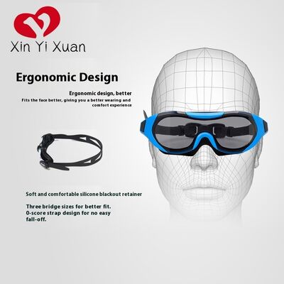 New style large-frame swimming goggles - Adult anti-fog swimming goggles - High-definition waterproof swimming glasses - Factory customized silicone protective goggles