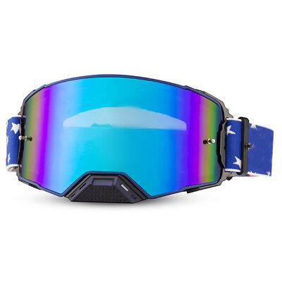 Colorful coating ski goggles, custom-made by the manufacturer. Anti-fog and anti-glare, suitable for all scenarios in the ski resort, professional equipment.