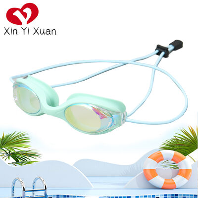 New style swimming goggles - elastic rope version - waterproof and anti-fog swimming glasses - custom-made by the factory - electroplated - cross-border children's swimming goggles