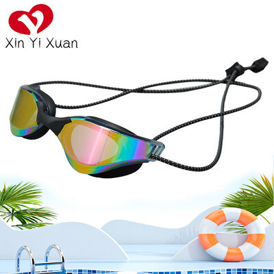 Adult Lanyard-Style Vibrant Swim Goggles – Anti-Fog Leakproof Professional Swimming Gear
