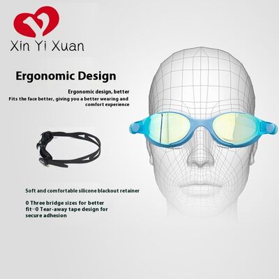 2026 Factory Hot-selling Customized Color Adult Swimming Goggles with Comfortable Silicone Blackout Retainer