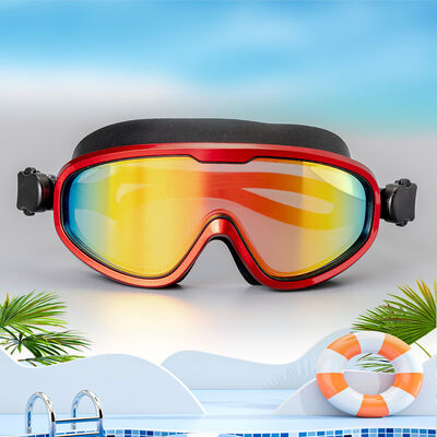 High Quality Wholesale Ultraviolet Skin-friendly Silicone Large Frame Multi-color Swimming Goggles