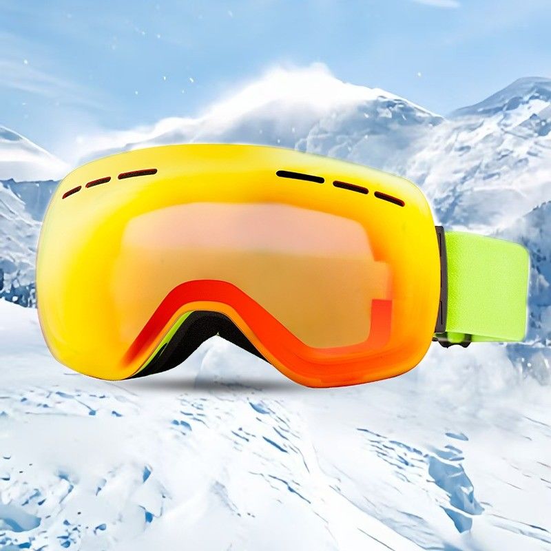 2025 New Model Ski Goggles - New Adult Spherical Double-Layer Anti-Fog Ski Goggles - Customized Outdoor Mountaineering and Cycling Protective Goggles for Skiing