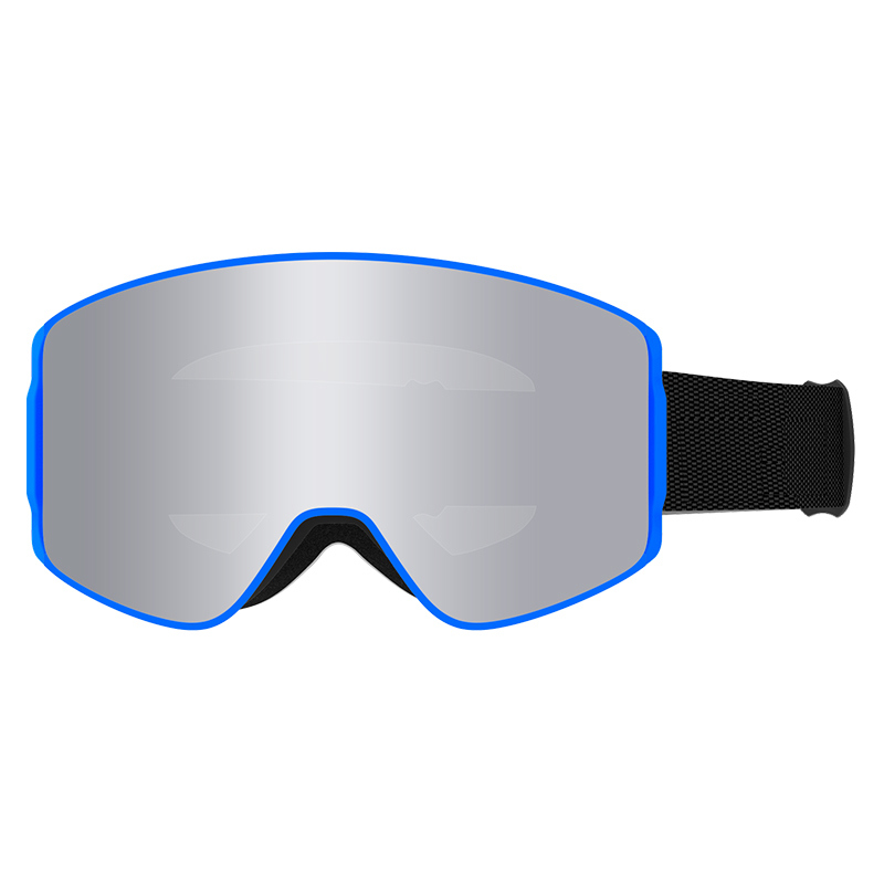 Magnetic Double-Layer Anti-Fog Ski Goggles for Men and Women with Color Mirror Coating
