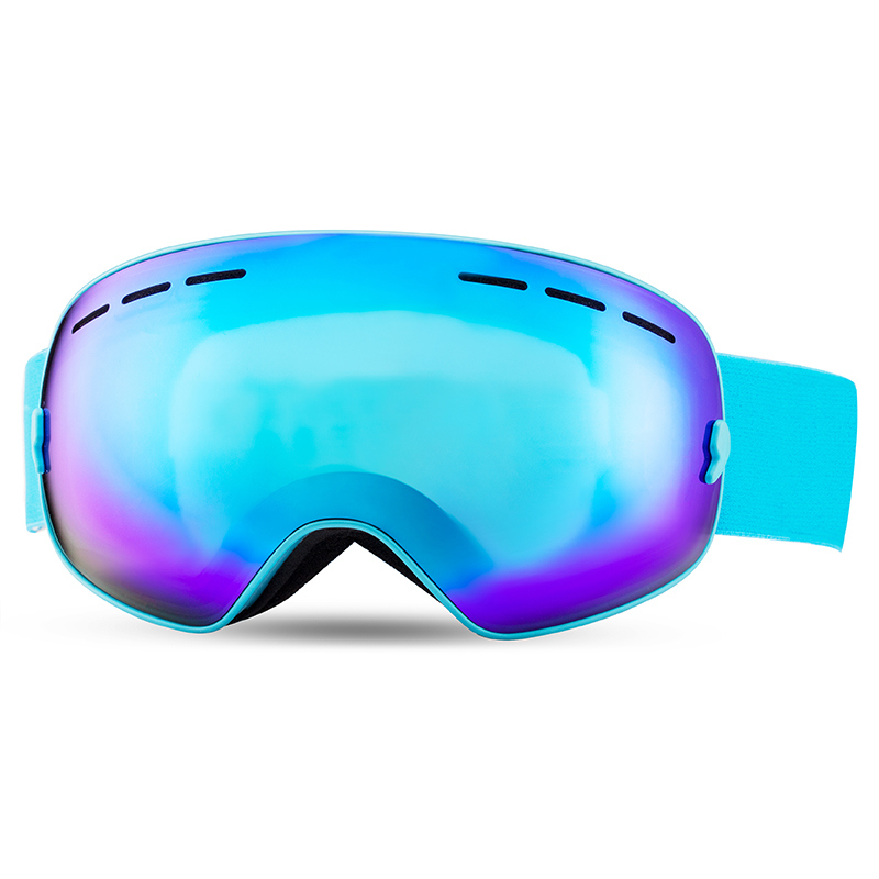 Outdoor Ski Goggles with Synthetic Frame and Spherical Lens for Snow Sports