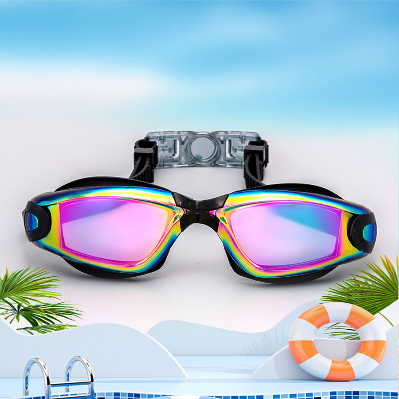 【Speed Racing Edition Color-Coated Goggles】Pro-grade anti-fog and waterproof design, highly elastic and comfortable fit for racing training and swimming gear.