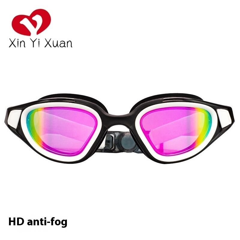 Swimming goggles electroplated model, waterproof and fog-proof, suitable for both men and women, swimming equipment