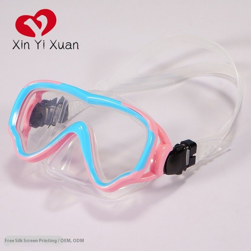 Child diving Mask with Nose Cover for Kids Youth 3-15, Anti-Shattered Lens，exclusive Anti Fog Max coating for a clear view