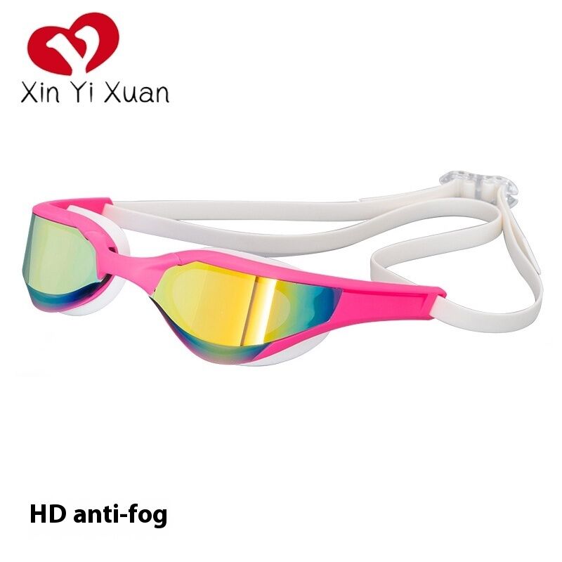 2025 New Model High-Definition Waterproof Anti-Fog Large Frame Silicone Outdoor Glasses for Both Men and Women, Cross-border for International Travel, Factory Customized Swimming Glasses