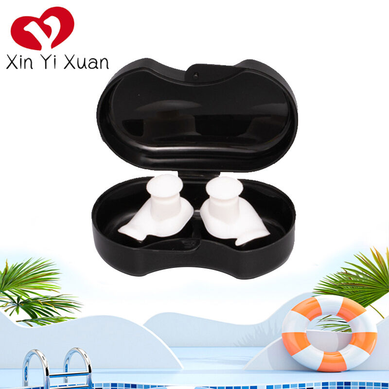 【Waterproof and Noise-Blocking】Rotating Silicone Earplug Case: Multiple colors available + Portable Storage, Suitable for Swimming / Bathing