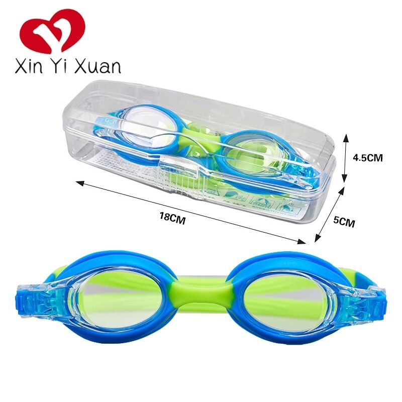 Children's swimming goggles - New cross-border factory-made product - Waterproof and anti-fog swimming glasses - Silicone goggles for both men and women