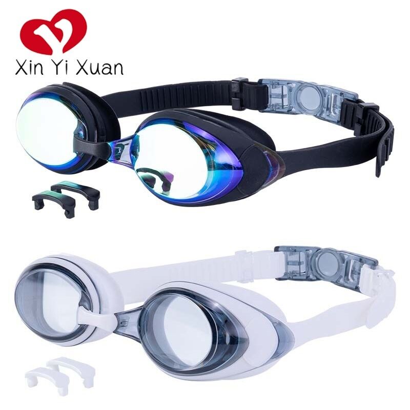 New Product Explosion Small Frame Adjustable Silicone Strap Adult Swimming Goggles for Vacation Beaches