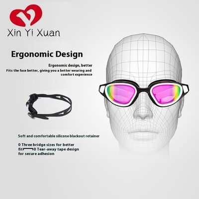 Swimming goggles electroplated model, waterproof and fog-proof, suitable for both men and women, swimming equipment