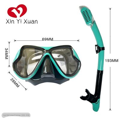 Deep diving mask dry breathing tube set. Floating diving mask from overseas. Customized by adult manufacturers. ODM of silicone diving mask.