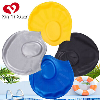 Ear protectors. Made by professional silicone. Swimming cap. For adults and women. Suitable for long hair during swimming. Waterproof and moisture-proof. Silicone swimming cap.
