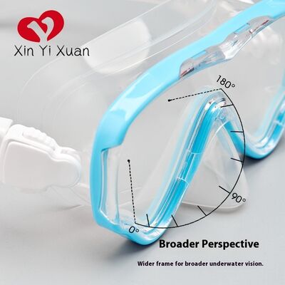 Children's diving mask breathing tube set. Floatation mask silicone dry-type breathing tube. Diving goggles OEM processing and customization.