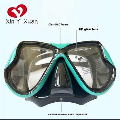 Premium Anti-Fog Snorkeling Mask Comfortable & Leak-Proof Swim Goggles with Nose Cover for Scuba Diving, Snorkeling & Underwater Adventures-Scuba Diving Mask for Adults