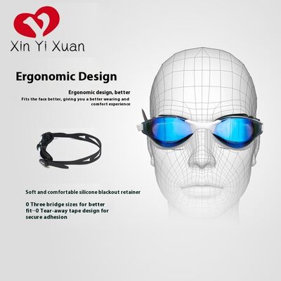 New model adult silicone swimming glasses - E-commerce men's and women's high-definition waterproof and anti-fog glasses - Factory customized OEM/ODM swimming glasses
