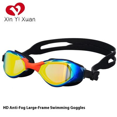 Adult swimming goggles - Silicone anti-fog swimming goggles - Professional nose pads - Men's and women's electroplated swimming glasses - Factory customized OEM/ODM swimming goggles